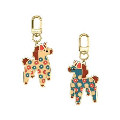 БЗК-5-2 Подвеска на сумку (Фианит ,Эмаль ,Титановый сплав , покрытие: цвет желтого золота) ШК: 2000000060903